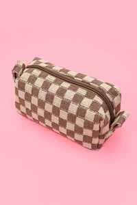 CHECKER MAKEUP COSMETIC POUCH BAG | Gift for her or teens!