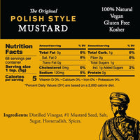 Polish Style Mustard with Horseradish 12 oz squeeze
