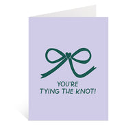Tying The Knot Greeting Card | Wedding Cards, Coquette Bows