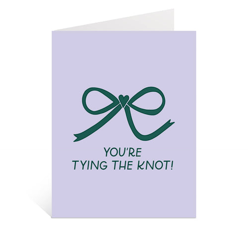 Tying The Knot Greeting Card | Wedding Cards, Coquette Bows