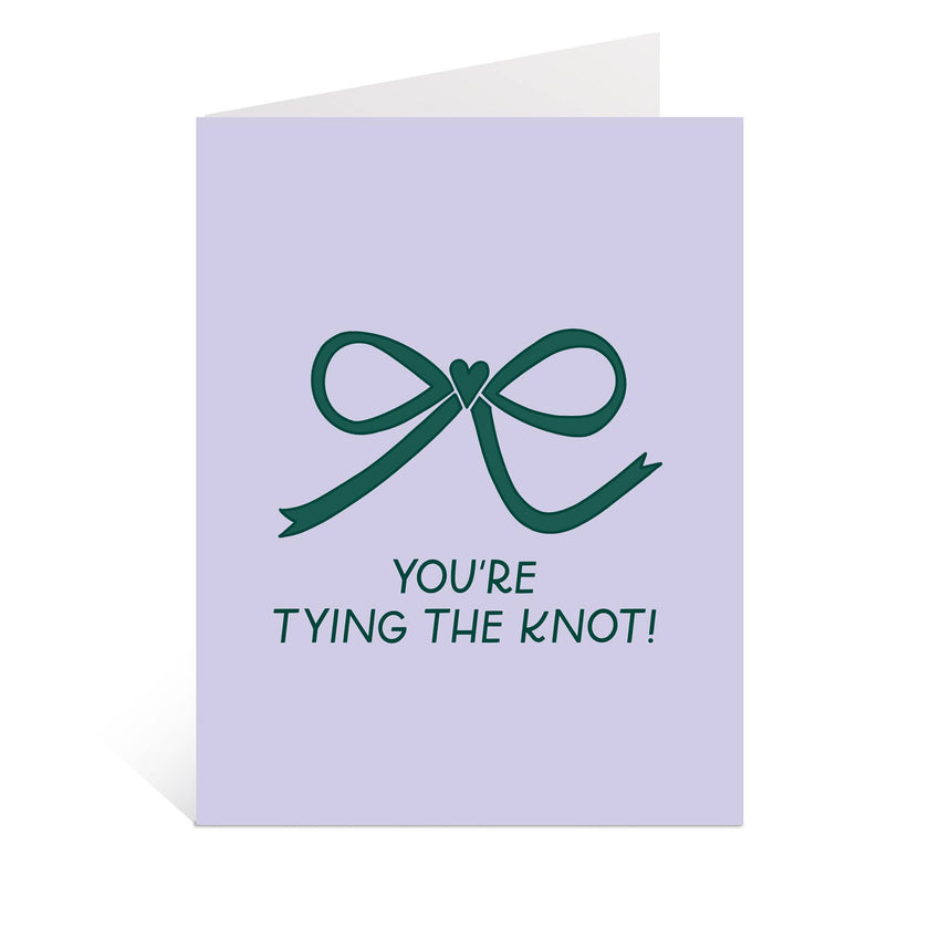 Tying The Knot Greeting Card | Wedding Cards, Coquette Bows