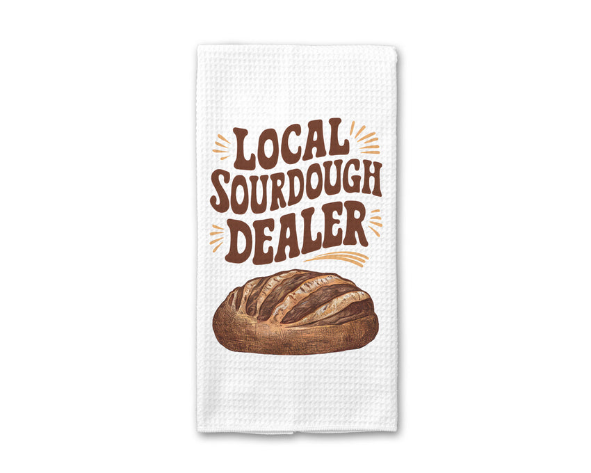 Sourdough Local Dealer Baker Dish Towel, Bread Baking Decor