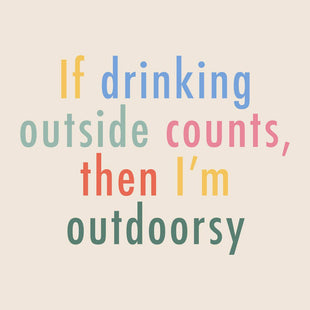 Funny Cocktail Napkins | I'm Outdoorsy   - 20ct