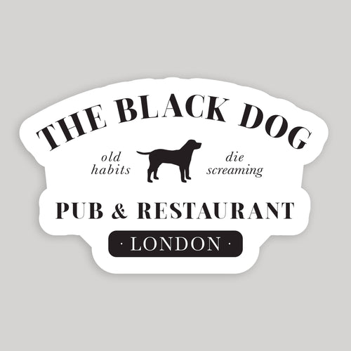 The Black Dog Taylor Swift Sticker