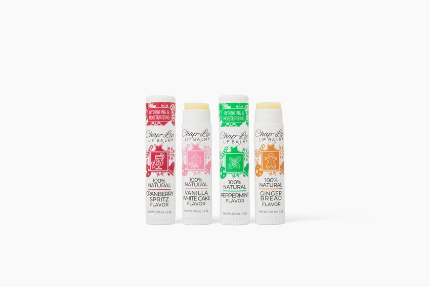 Chap-Lip Lip Balm 100% Natural Holiday Edition - Great Stocking Stuffer!