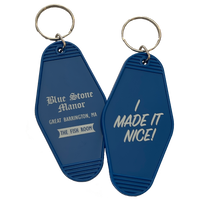 Blue Stone Manor Motel Keychain- RHONY Dorina