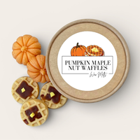 Pumpkin Maple Nut Waffle Soy Wax Melts 2.5oz Jar Handmade