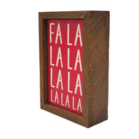 6X4 Fa La La Wall Accent Sign - Christmas Signs