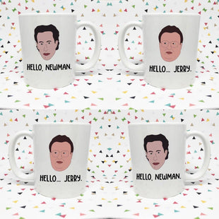 Jerry and Newman 11oz Coffee mug Hello Jerry Hello Newman