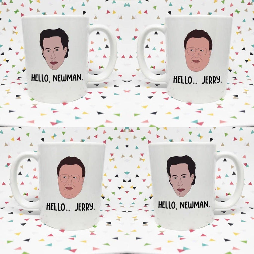 Jerry and Newman 11oz Coffee mug Hello Jerry Hello Newman