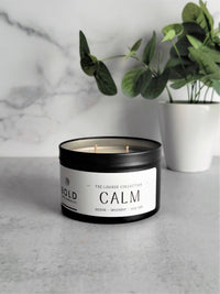 CALM - Ozone + Lavender + Sea Salt- 6 oz. Soy Candle Tin
