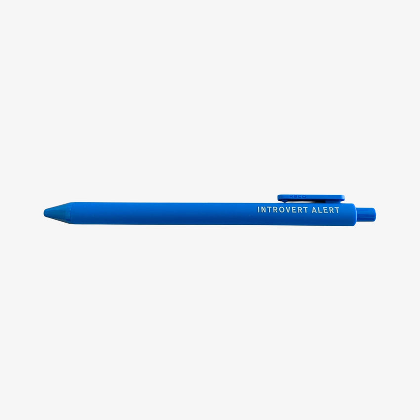 Introvert Alert Gel Pen | Gift For Homebody