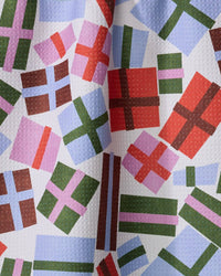 Cheerful Presents Tea Towel - Fun, holiday towel