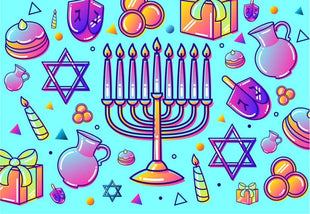 Holidays - Hanukkah - Festival of Lights Mini jigsaw puzzle