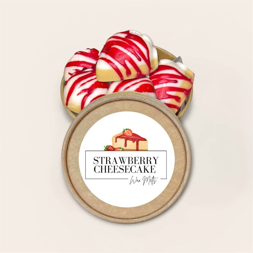 Strawberry Cheesecake Soy Wax Melts 2.5oz Jar Handmade