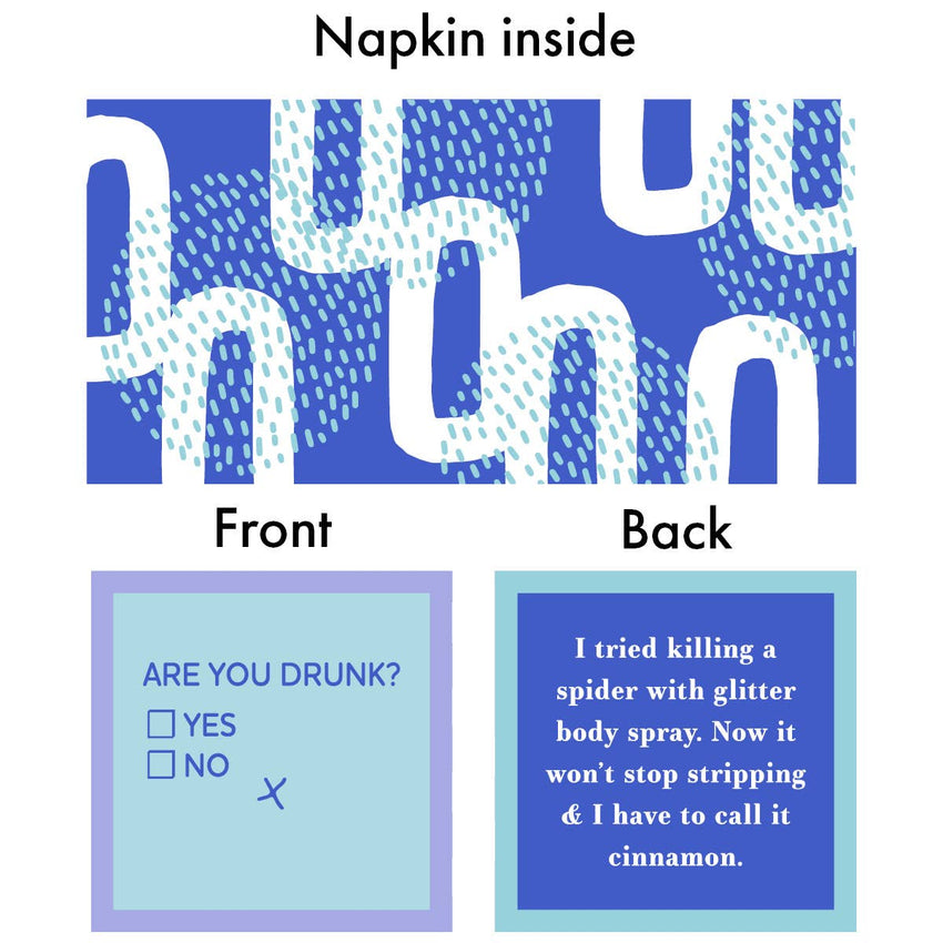 NAPKIN Grudges | Funny Party Gift | Cocktail Napkin