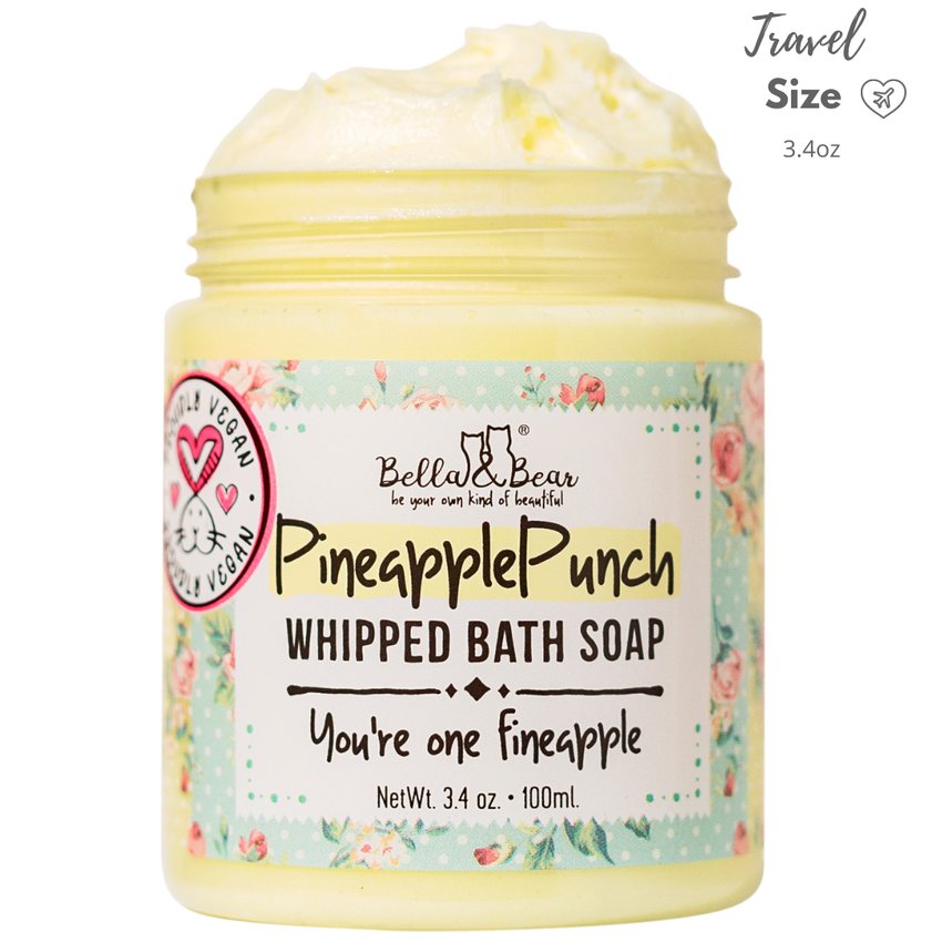 Pineapple Punch Whipped Bath Soap, Moisturizing Wash Mini