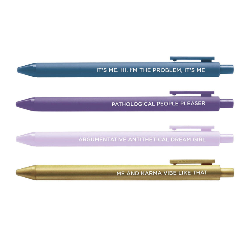 Midnight Musings jotter gel pen set