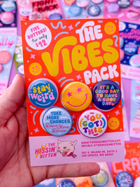 The Vibes Pack (Buttons or Magnets!)