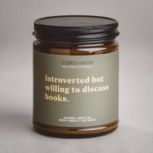Willing to Discuss Books – Book Lovers Gift Candle