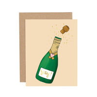 Champagne Yay Congratulations Greeting Card