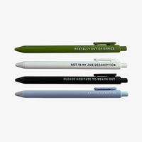 Please Hesitate To Reach Out Gel Pen | Funny Sarcastic Pens