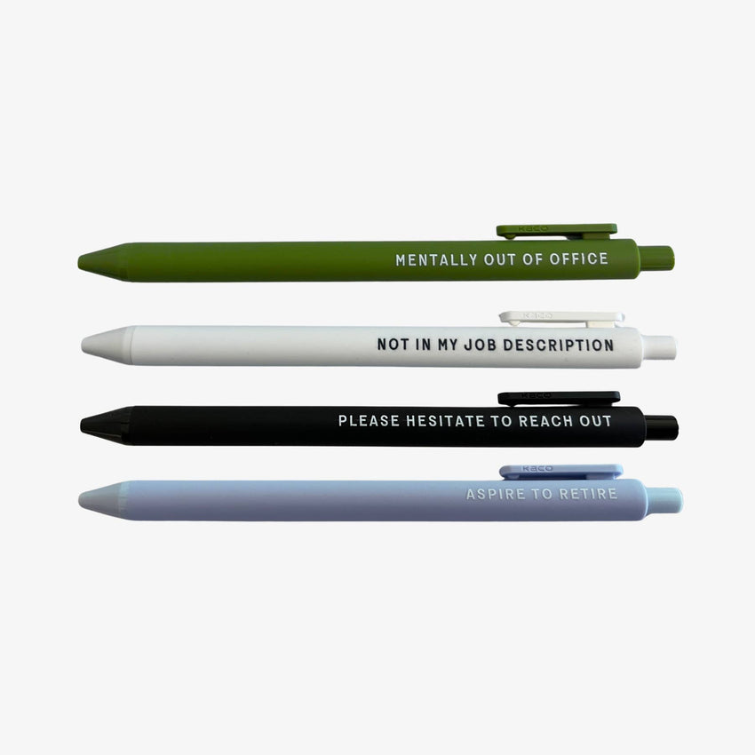 Please Hesitate To Reach Out Gel Pen | Funny Sarcastic Pens