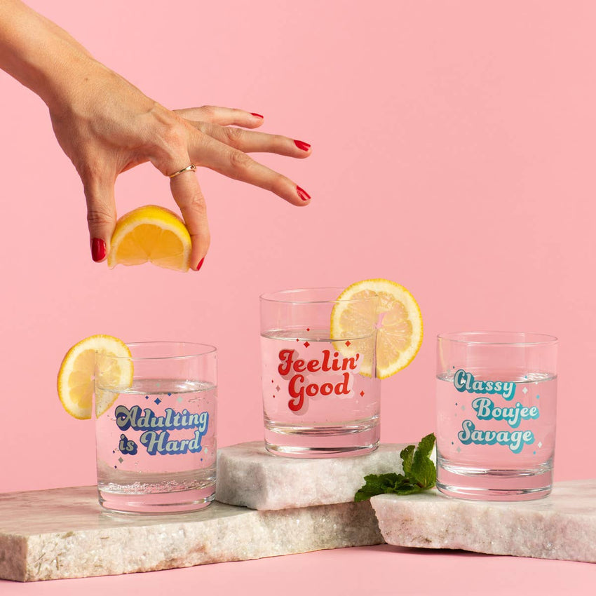 Adulting Is Hard Rocks Glass