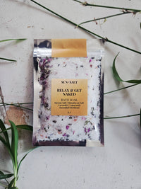 Relax & Get Naked Bath Soak | Intention Salt | Spicy Gift