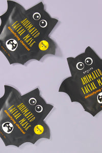 Boo Basket Gift | Detoxifying Charcoal Facial Mask Halloween Animated Bat Mask