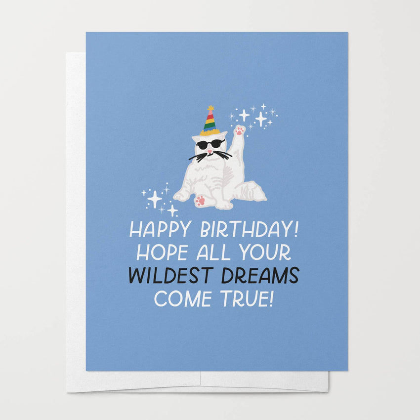 Wildest Dreams Birthday Card | Swiftie Bday, Cat Lover Card