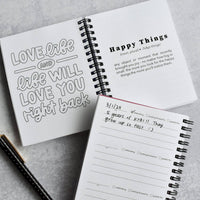 Hello / Happy Things | Mini Daily Gratitude Journal