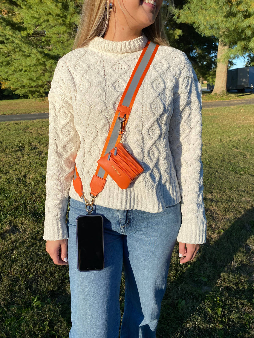 Clip & Go Strap with Pouch - Reflective Collection