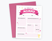 All About My Mommy - Fill In Card - All About Mommy Mother's Day, Best Seller