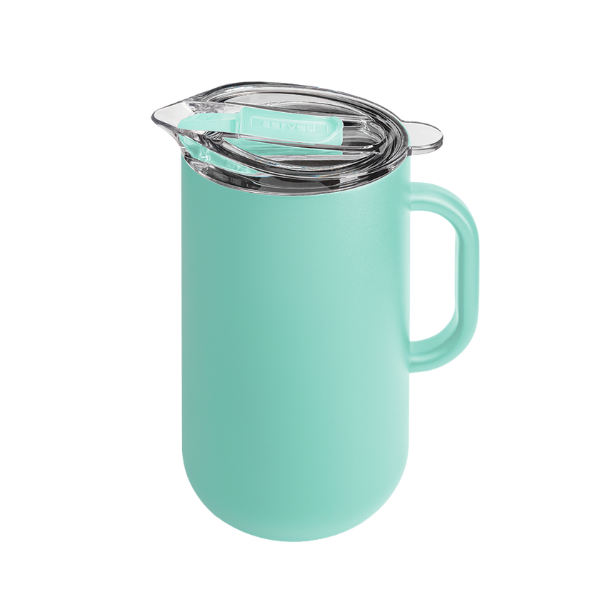 Large Vacuum-Insulated Stainless Pitcher with lid (2L) - Served