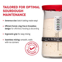 KneadAce PRO Sourdough Kit: 34oz Jar-Baskets-Bread Lame