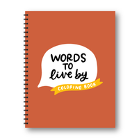 Words To Live By Coloring Book | Quotes and Encouragement