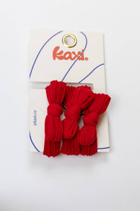 KAXI Bow Hair Ties — No-Damage Nylon Hair Ties