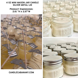 Spa Day 4 oz Mason Jar - 100% Natural Soy Candle