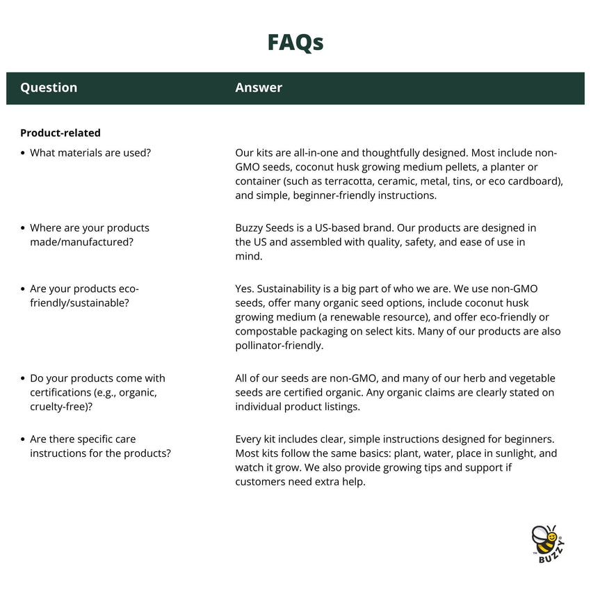 Mini Wildflower Seed Box – Flowers For You Gift Set (4)