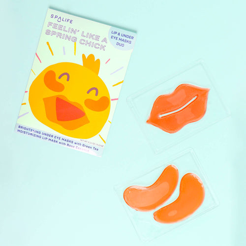 Spring Themed Spa Set | Lip & Under Eye Masks Duo - Great Easter basket filler!