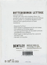 For the Garden | Seed Packets Lettuce-Buttercrunch Bib 1963