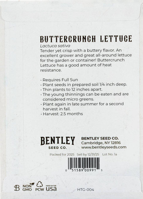 For the Garden | Seed Packets Lettuce-Buttercrunch Bib 1963
