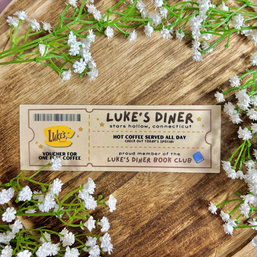Luke’s Diner Book Club Ticket Bookmark