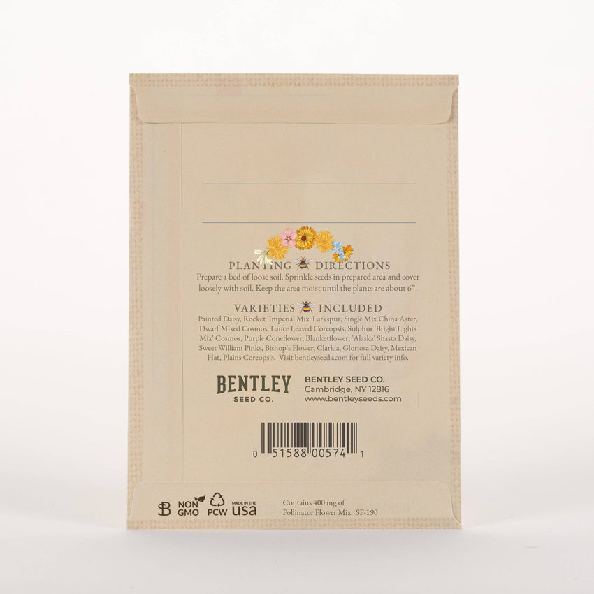 For the Garden | Seed Packets Bee Kind - Pollinator Wildflower Mix Seed Packets