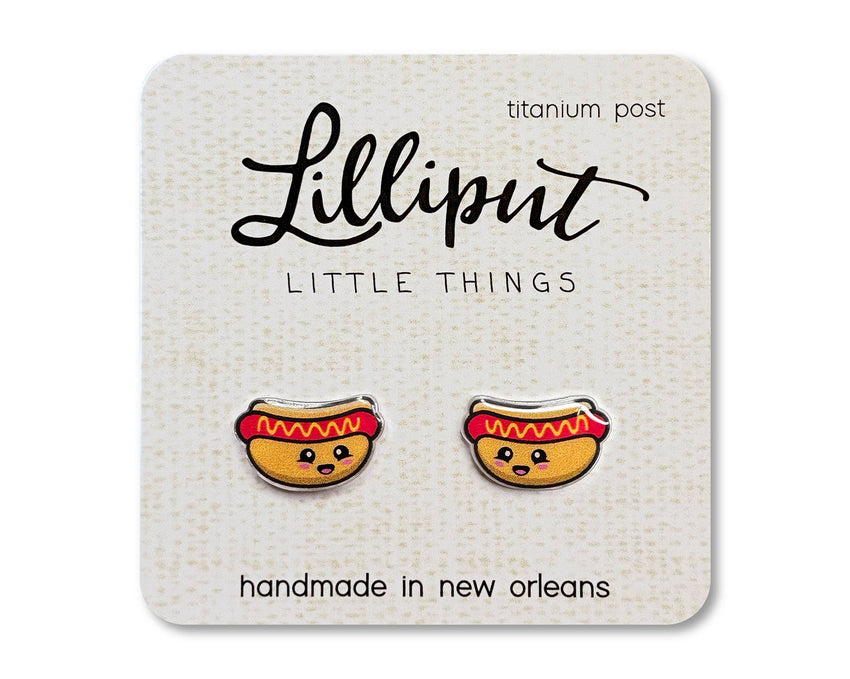 Hot Dog Earrings // Fourth of July Earrings