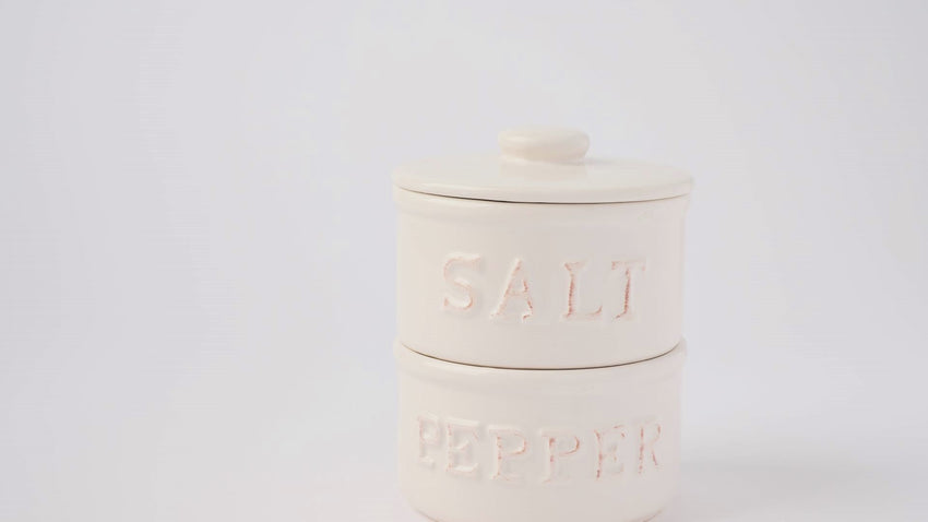 Stacked Salt & Pepper Cellar - Stacking Pinch Dishes