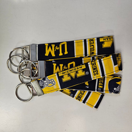 Michigan School Keychain Fob
