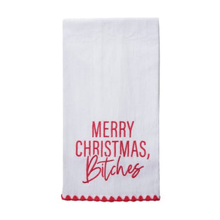 Merry Christmas Bitches - Funny Holiday Tea Towel