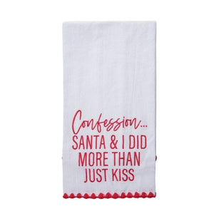 Santa And I Did More Tea Towel